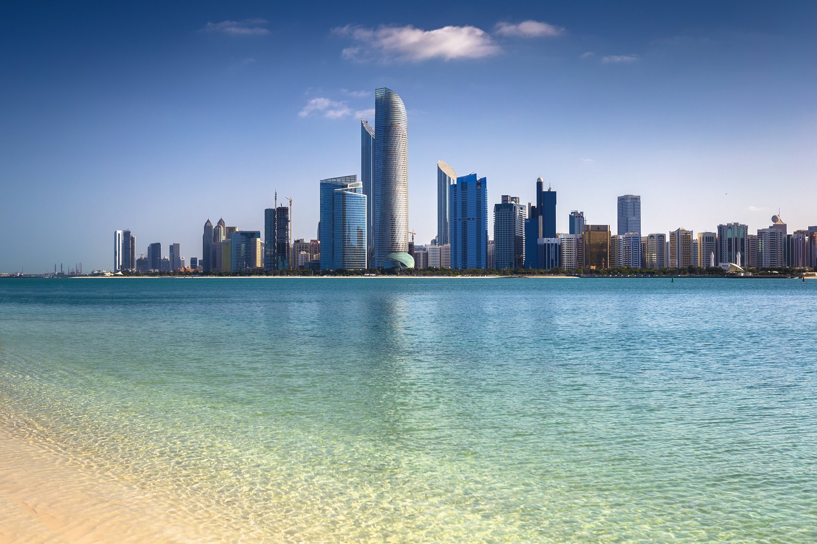 Abu Dhabi skyline and Al Reem Island